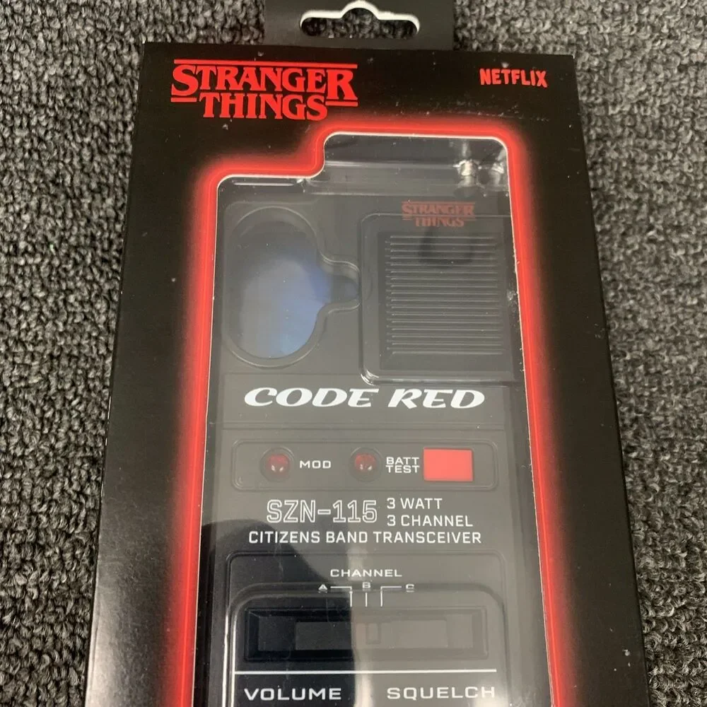 Stranger Things Walkie Talkie Phone Case Apple iPhone 17 Code Red New